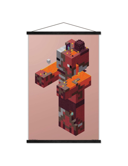 Póster enmarcado Trends International Minecraft Pigman 56.5x86.4cm