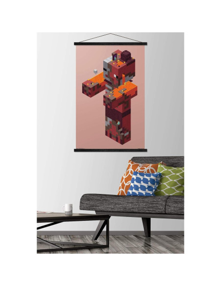 Póster enmarcado Trends International Minecraft Pigman 56.5x86.4cm