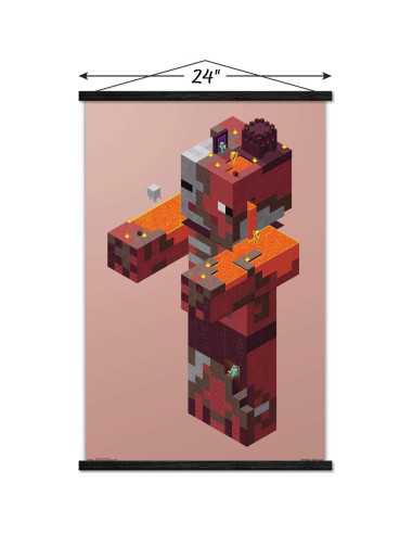 Póster enmarcado Trends International Minecraft Pigman 56.5x86.4cm