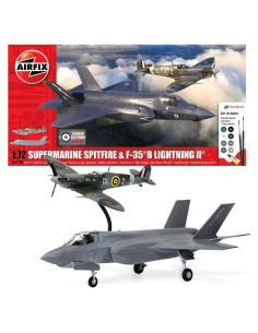 Kit de Modelos de Aviones Airfix A50190 Spitfire y F-35B 1:72