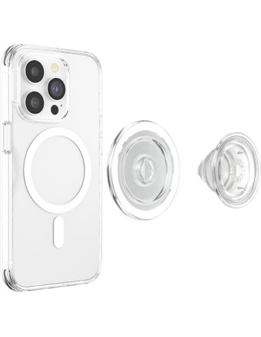 PopSockets Agarre Magnético para Teléfono MagSafe Claro
