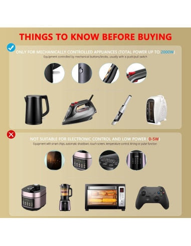 Convertidor de Voltaje 220V a 110V Kruuue 2000W para Viajes