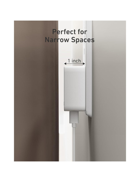 Cargador Rápido USB C Nekmit 67W 3 Puertos Blanco