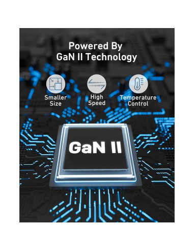 Cargador Rápido USB C Nekmit 67W 3 Puertos Blanco