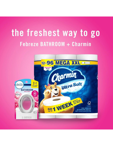 Ambientador Febreze para Baño y Cocina, Aroma Downy Abril, 6 Unidades