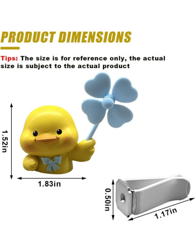 Clip de Aire Fresco para Autos LHDOS Pato Difusor Aroma