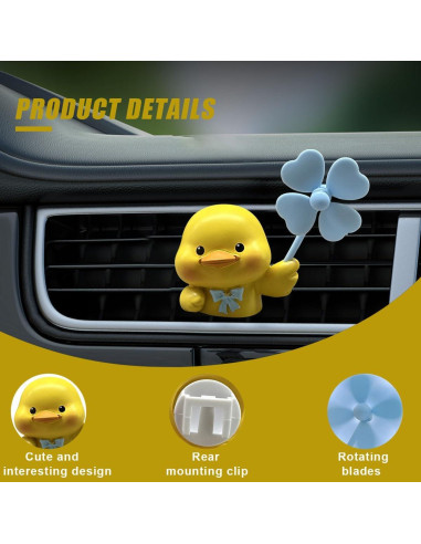 Clip de Aire Fresco para Autos LHDOS Pato Difusor Aroma