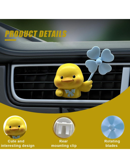 Clip de Aire Fresco para Autos LHDOS Pato Difusor Aroma