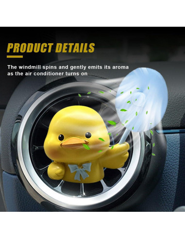 Clip de Aire Fresco para Autos LHDOS Pato Difusor Aroma