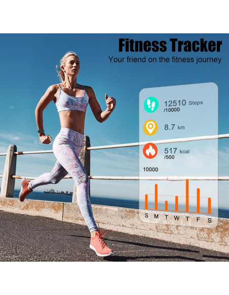 Reloj Inteligente Fitness Y66 IP68 Negro - Llamadas y Salud