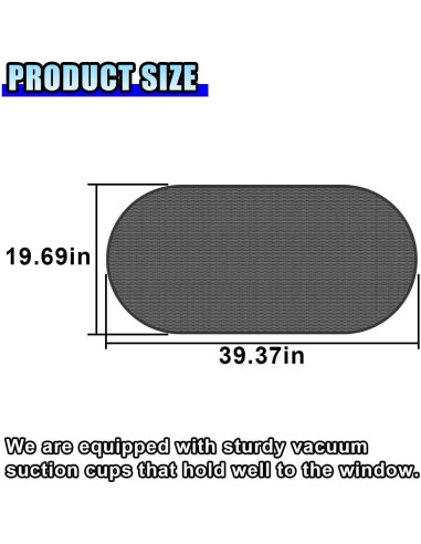Parasoles traseros DUSCOKE para automóviles 99.87x50.04cm