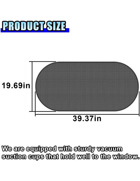 Parasoles traseros DUSCOKE para automóviles 99.87x50.04cm
