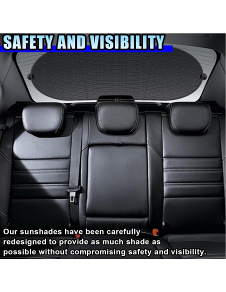 Parasoles traseros DUSCOKE para automóviles 99.87x50.04cm