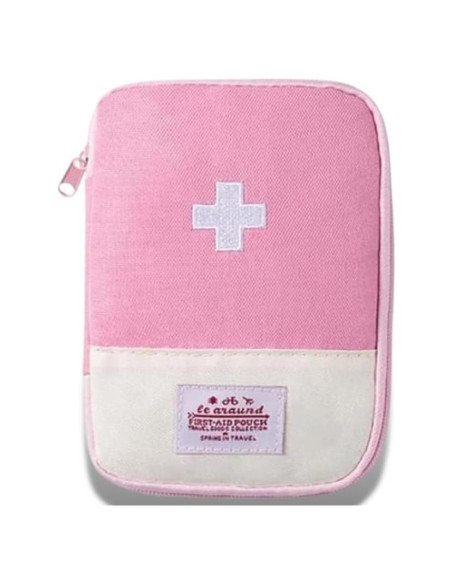 Bolsa de Primeros Auxilios Rosa WLSuDHoncc 15x10.5cm