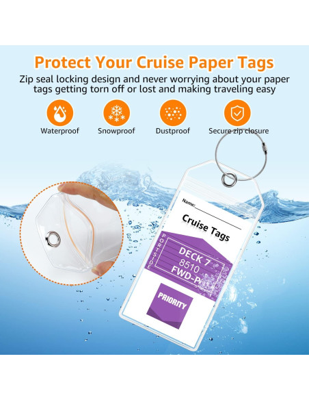 Portaetiquetas de Equipaje de Crucero GOSGOON1E - Paquete de 4