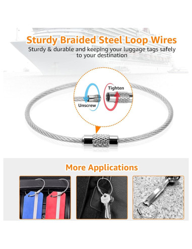 Portaetiquetas de Equipaje de Crucero GOSGOON1E - Paquete de 4