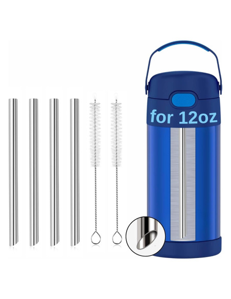 Popotes de Metal YINORD para THERMOS FUNTAINER 12 OZ - 4 Pcs