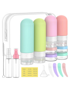 Botellas de Viaje ME.FAN 18 Pack Silicona Aprobadas TSA