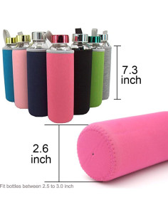 Sunkey 7 Fundas de Neopreno para Botellas de Agua 550ml 2