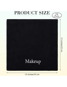 Toallas Desmaquillantes Reutilizables TURSTIN 24 Piezas 33x33 cm 2