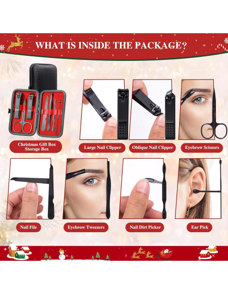 Juego de Manicura Profesional ShinnyWis con Estuche de Cuero