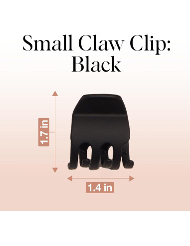 Set de 3 Clips de Garra Kitsch de Plástico Reciclado - Negro y Tortuga