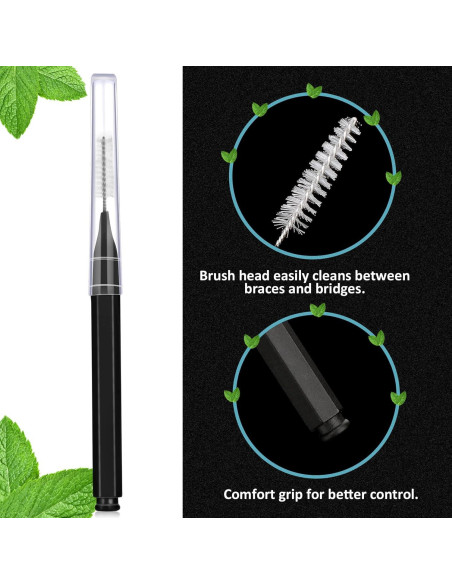 50 Cepillos Interdentales Patelai para Brackets Higiene Oral