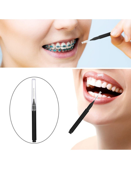50 Cepillos Interdentales Patelai para Brackets Higiene Oral