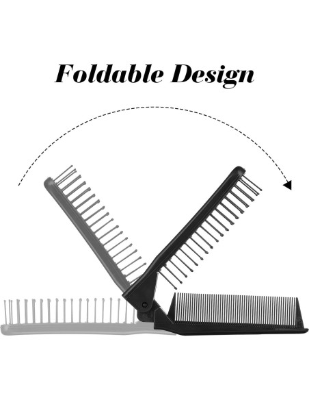 Peine Plegable Antiestático WY LIGHTING - Mini Cepillo de Viaje