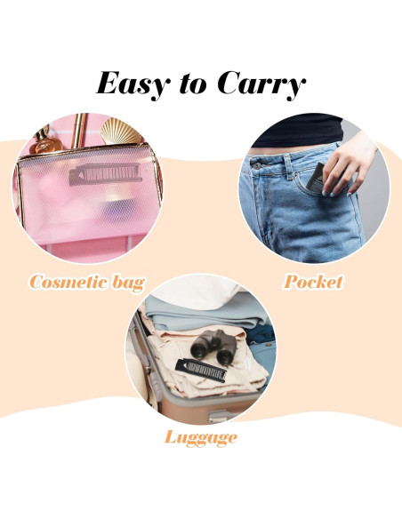 Peine Plegable Antiestático WY LIGHTING - Mini Cepillo de Viaje