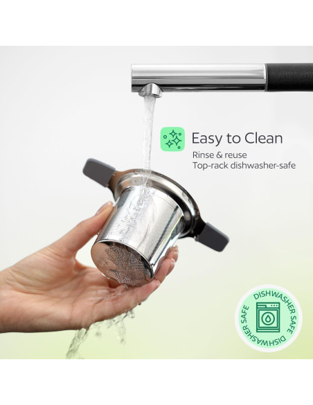 Infusor de Té GoodCups de Acero Inoxidable - Colador Grande Reutilizable