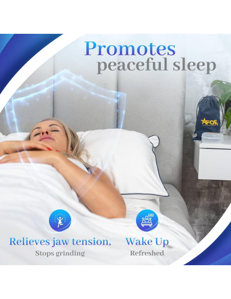 Protectores Nocturnos AFOE para Bruxismo - Doble Moldeo, 2 Unidades
