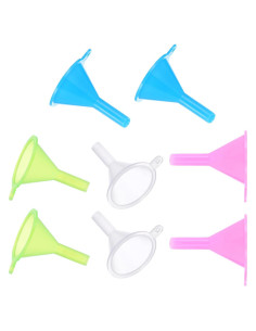 16 Mini Embudos de Plástico Grado Alimenticio Hpmjz 4 Colores