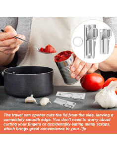 12 Abrelatas de Acero Inoxidable Anglecai P-38 y P-51 2