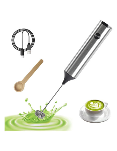 Espumador de Leche Eléctrico LetStay con Cucharita - 3 Velocidades