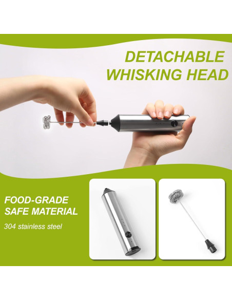 Espumador de Leche Eléctrico LetStay con Cucharita - 3 Velocidades