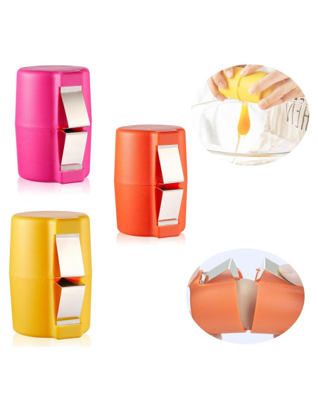 Juego de 3 Abridores de Cáscara de Huevo Aetomtins - Duraderos y Eficientes