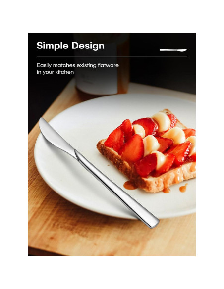 Juego de 24 Cuchillos de Cena Stapava de Acero Inoxidable 21.6 cm