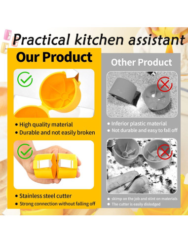 Juego de 3 Abridores de Cáscara de Huevo Aetomtins - Duraderos y Eficientes