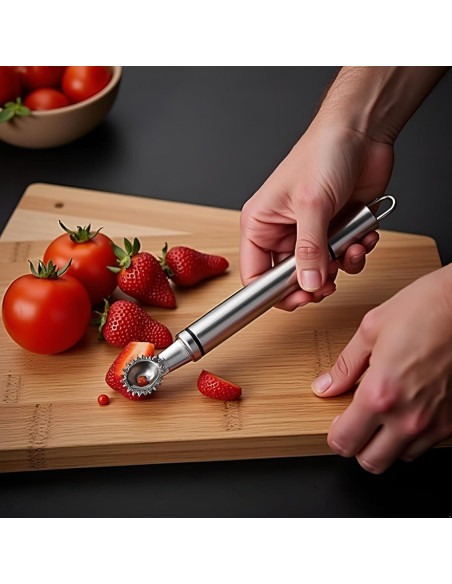 Herramienta de deshuesar Cauaoa de acero inoxidable 15.24 cm