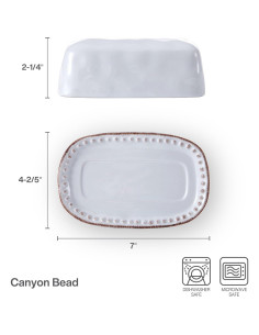 Plato de Mantequilla Cerámica Pfaltzgraff Canyon Bead 18 cm 2