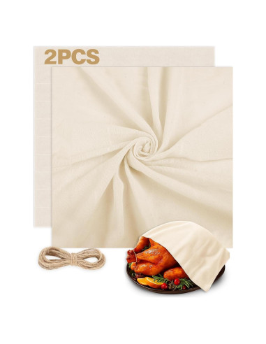 Tela de Queso Reutilizable para Pavo Hdnbsp 89x89cm con Cintas