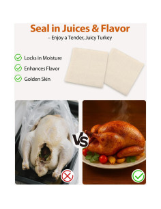 Tela de Queso Reutilizable para Pavo Hdnbsp 89x89cm con Cintas 2