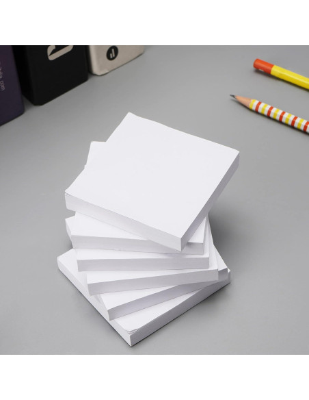 Bloc de Notas Adhesivas LHongL 12 Paquetes 7.6x7.6 cm 1200 Hojas