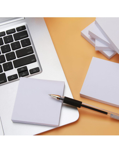 Bloc de Notas Adhesivas LHongL 12 Paquetes 7.6x7.6 cm 1200 Hojas