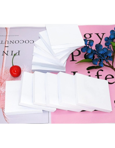 Bloc de Notas Adhesivas LHongL 12 Paquetes 7.6x7.6 cm 1200 Hojas