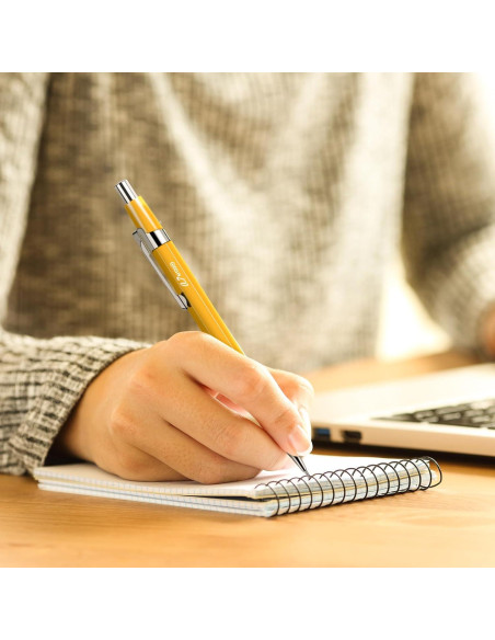 Juego de 24 Lápices Mecánicos Gueevin 0.9mm Amarillo