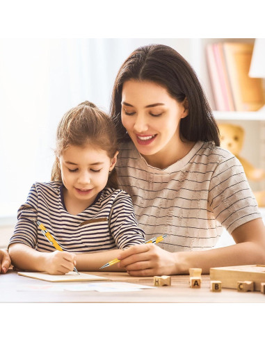 Juego de 24 Lápices Mecánicos Gueevin 0.9mm Amarillo