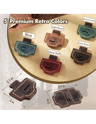 Marcador de Páginas Magnético de Cuero Aebgsa Personalizado