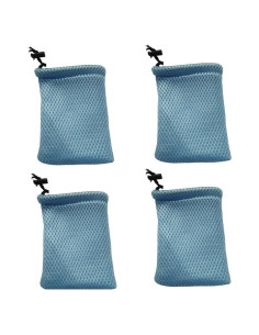 Bolsas de Cuerda de Malla de Nylon GDQLCNXB 5 Pcs 13x9cm Azul